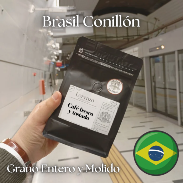 Café de Brasil Conillon Venturim Tostado Medio de especialidad 250 Gramos